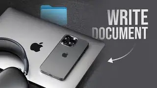 Как написать документ на Macbook (урок)