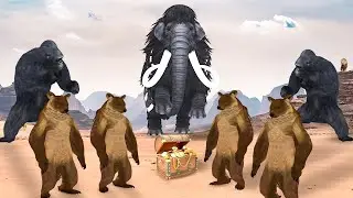 Mammoth Vs Wild Animals Fight Battle