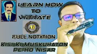 kisi ki muskurahaton pe ho nisar/hindi song harmonica tutorial/ mouth organ notes