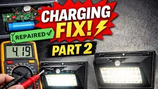Solar Wall Light Repair Part 2 | Fully Repaired | Charging Circuit, Battery & Final Testing #diy 