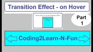 #HTML #CSS #Transition || Div Width Transition Effect - Hover Effect - Mouse Over Effect.