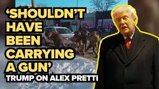 Trump in Iowa on Alex Pretti: &ldquo;He shouldn&rsquo;t have been carrying a gun&rdquo; as investigation continues