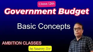 Class 12th | Basic Concepts of Government Budget | Macro Economics #education 