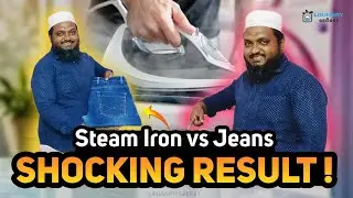 The Fastest Way To Iron Wrinkle-Free Jeans | Laundry Secret 🧺