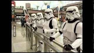 Welcoming someone home at the airport is so just romantic.