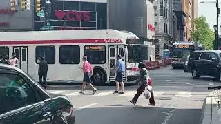 SEPTA 2010 New Flyer DE40LFR #8424 On Route 38 to Wissahickon Transit Center