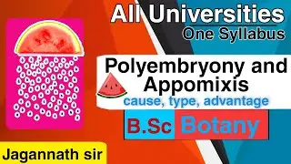 Poly_Embryony and appomixis (cause, type and advantages) || B.Sc Botany