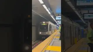 A Line arriving at Grand Ave/Arts Bunker Hill #shorts #losangeles #metrorail #fyp #youtubeshorts