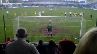 Sean Newton's penalty miss Telford v Southport