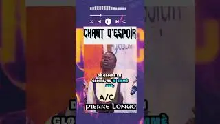 NOUVELLE#CHANSON#GOSPEL#bient&ocirc;t_disponible TITRE# CHANT D'ESPOIR# A/C PIERRE LONGO #worshipmusic