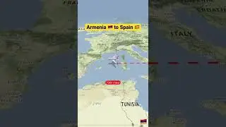 Travelling Armenia to Spain is a straight line 😳😳#spain #travel #armenia