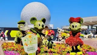 EPCOT 2022 International Flower & Garden Festival Tour in 4K | Walt Disney World Florida March 2022