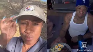 Karlissa Throws Shade At Blueface Girl Nevaeh By Tagging Jaidyn On The Video Of Her Making His Plate