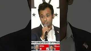 Vivek Ramaswamy drops out of 2024 race after lackluster performance in Iowa #shorts