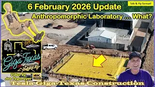 Cybercab Drives inside Factory, 150 Cortex 2 Megapacks so far! 6 Feb 2026 Giga Texas Update(07:15AM)