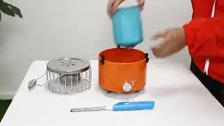 Portable Double-Purpose Steel Stove: Outdoor Cooking & Water Heating (Propane) - Ideal for Mounta...