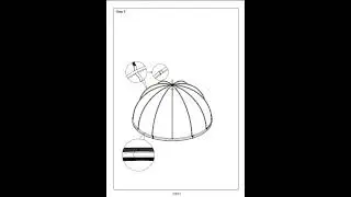 1.5m dome projection tent set-up tutorial