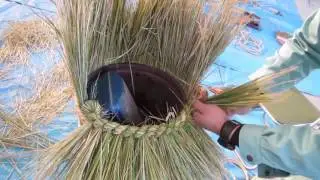 【造園】本格的な門松を作る－その5 縄を編む