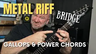 JSGA Lesson 29: Metal Riff Bridge and Tips for Playing Power Chords (3rd vs Pinky Finger)
