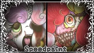 【Спидпейнт】MLP - Резня на Яблочной ферме [Кровь и расчленение]
