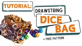 Tutorial: How to Make a Pleated Drawstring Dice Bag