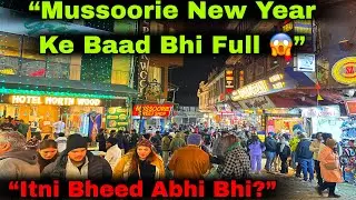 New Year Ke Baad Bhi Mussoorie Full 😳 | Heavy Crowd Update | Mausam Kaisa Hai?