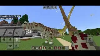 JurassiCraft Addon Part Two  For Minecraft Bedrock review #jurassiccraft #minecraft