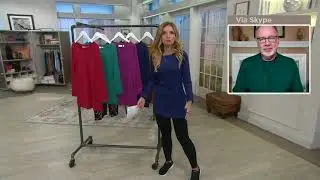 Denim & Co. Active Brushed Heavenly Jersey Boatneck Tunic on QVC