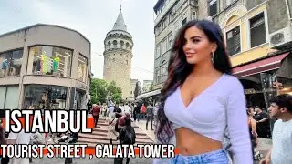 Прогулка во время праздников Ид аль-Фитр Галатская башня Символ города Стамбула