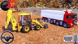 Excavator Sand Loading Game 3D - City Road Construction Simulator  - Android GamePlay
