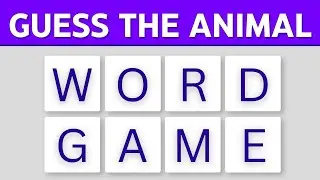 How Fast Can You UNSCRAMBLE These 5 Letter Animals | Scrambled Word Games | #wordgames