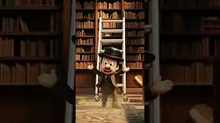 Silent Library Chaos 😂 | Funny Mascot Slapstick Comedy Skit 📚