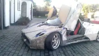 Twin turbo Audi V8 Zonda inspired kitcar quick drive :)