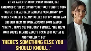 Parents’ Anniversary Dinner: They Gave My Trust Fund to Sis… I Showed Them One Number