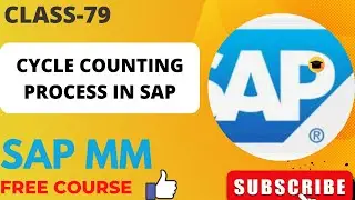 CYCLE COUNTING PROCESS IN PHYSICAL INVENTORY IN SAP MM ||SAP MM FREE COURSE||फ्री मै सीखे सैप||#sap