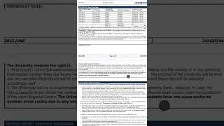 Big Breaking Term End Exam June 2025 Hall Ticket Out #ignouexam #hallticketdownload