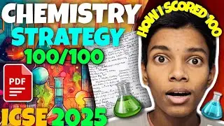 LAST MINUTE STRATEGY FOR CHEMISTRY AND IMPORTANT CHAPTERS CLASS 10TH ICSE 2025 #icse #class10th
