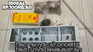 cara menyusun media filter dan  instalasi filter talang aquarium 60 cm beserta biaya pembuatannya