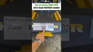 Save big on this heavy duty, commercial Fastrak SDX 60 zero turn!