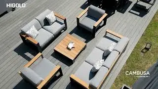 HIGOLD Luxury Outdoor Living Cambusa Collection Outdoor Conversation Set