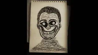 Sketching Creepy Smiles | Mastering Scribble Art | line art | dark art | scary smile | horror art