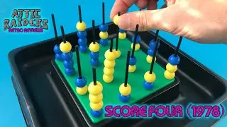 Score Four (1978) by Lakeside - Abstract Strategy Vintage Board Game Review - Action GT
