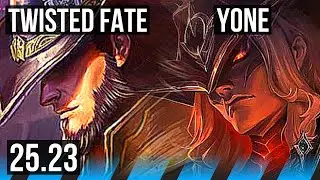 TWISTED FATE vs YONE (MID) | 11/1/13, 32k DMG, Dominating | EUW Master | 25.23