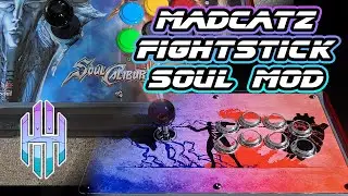 Модификация Mad Catz SoulCalibur V Arcade FightStick SOUL Edition со сменной панелью ButterCade