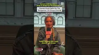 [LEGENDADO PT/BR] Hannah Dodd fala sobre o grupo de mensagens que o elenco tem para a 4&ordf; temporada.