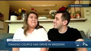 Owasso Couple Holds Drive-in Wedding