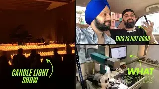 Candle light show in | Ahmedabad Day-4 | panga hogya | finally ajj kam complete jis k liye aye they