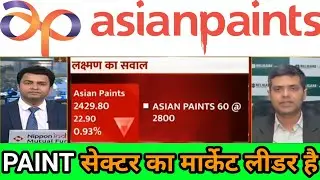 Asian paints share latest news today | asian paints share results | asian paints share dividend 