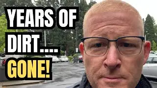 Awning Cleaning Job for a Seattle Apartment Complex &mdash; Watch Years of Dirt Wash Away!