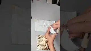 How to apply gold foil leaf to clothes #sewing #fashiondesigner #diyprojects
